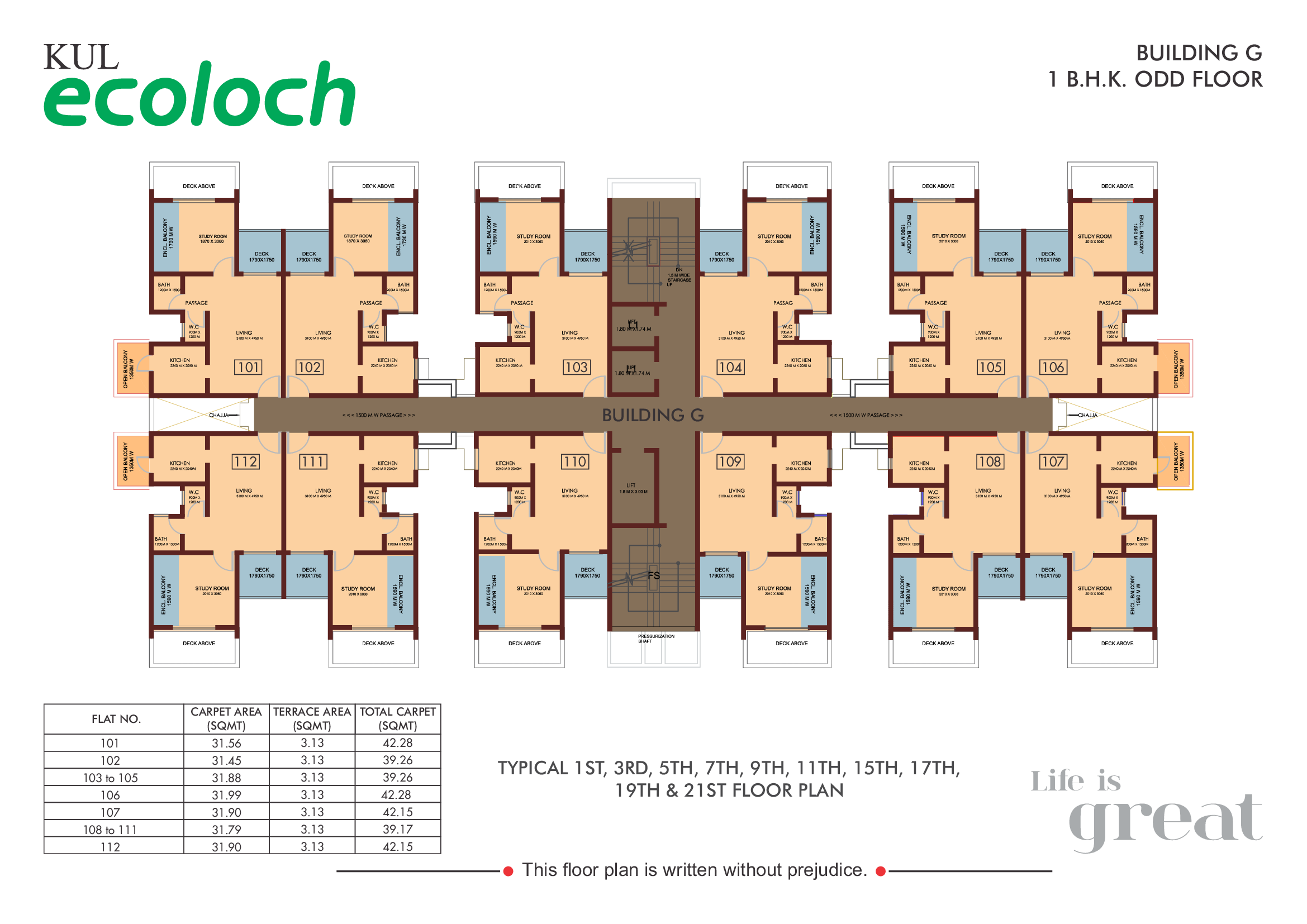 Ecoloch G Building PH II- 1 BHK 1 of 4