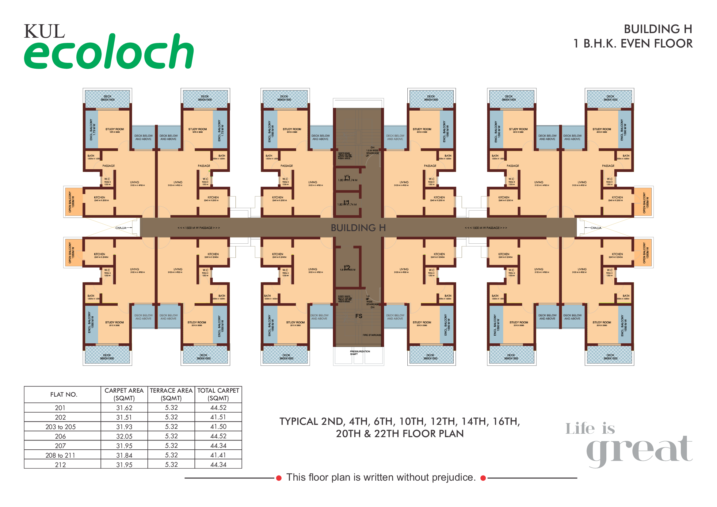 Ecoloch H Building PH II - 1 BHK 3 of 4