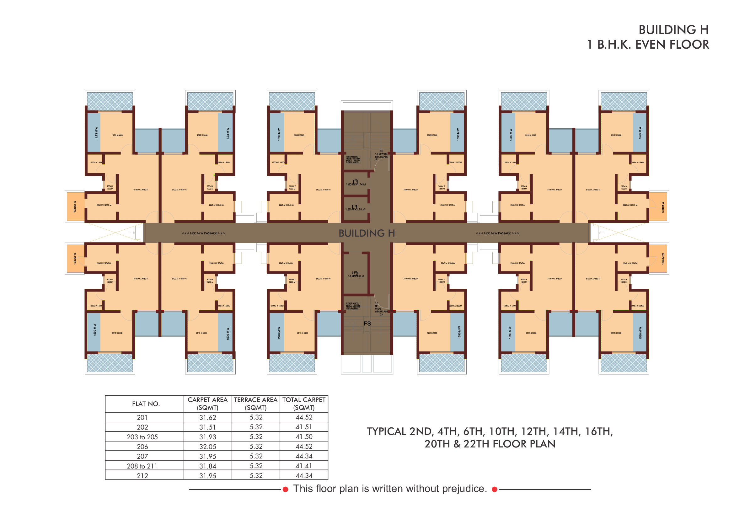 Ecoloch H Building PH II - 1 BHK area 3 of 4