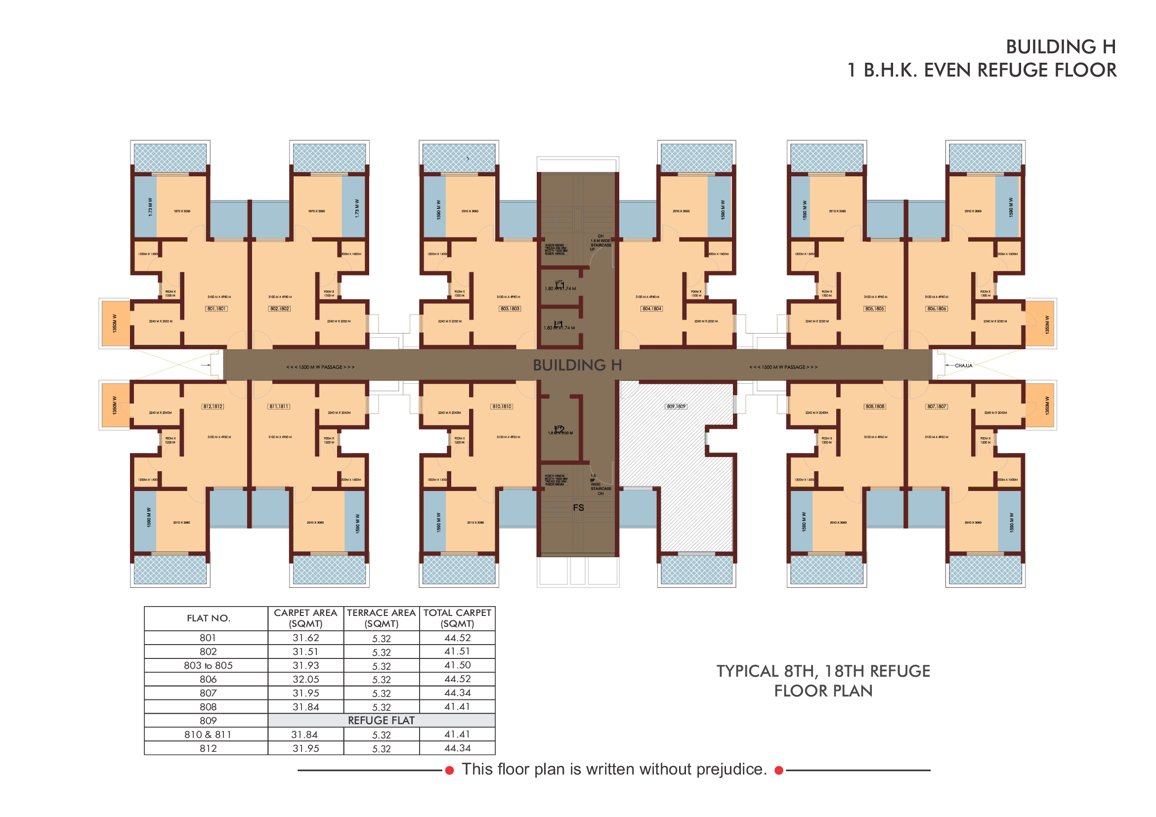 Ecoloch H Building PH II - 1 BHK area 4 of 4