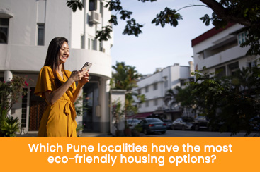 Which Pune localities have the most eco-friendly housing options