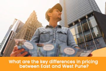 What are the key differences in pricing between East and West Pune